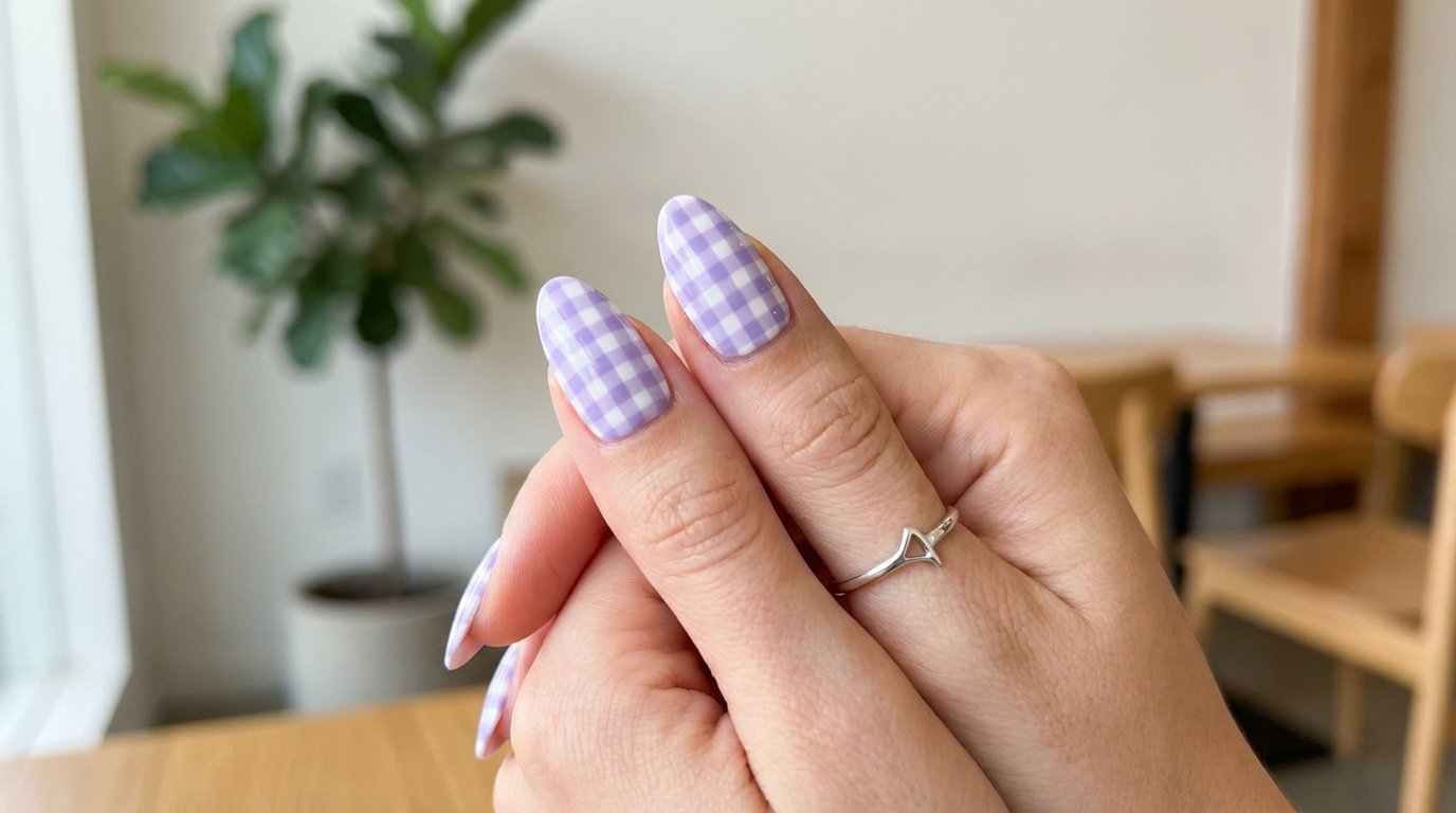 scopri le manicure primavera 2026 più moderne: motivi vichy grafici e texture audaci che sostituiscono i fiori rosa pastello per uno stile nail art innovativo e chic