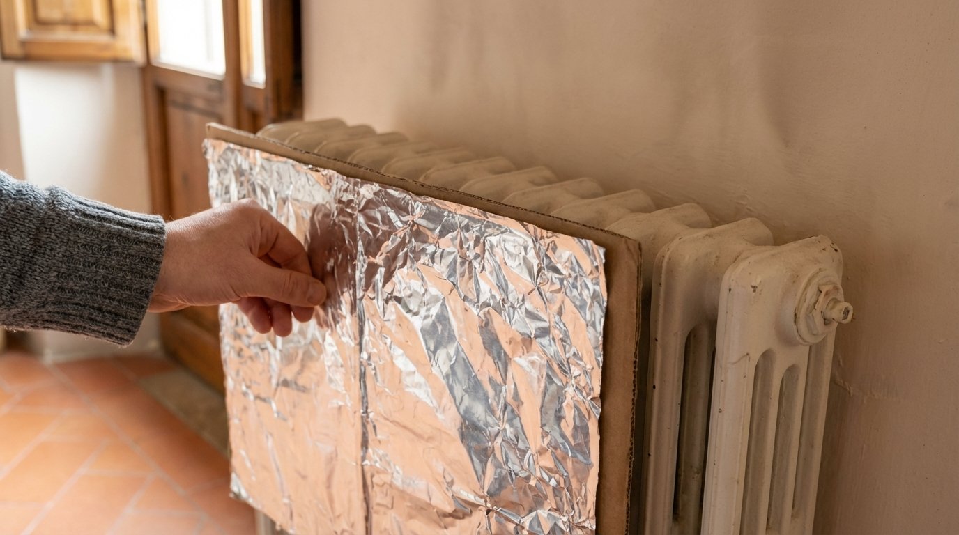scopri come la carta stagnola nei radiatori riflette il calore e riduce i consumi energetici della tua casa grazie a un semplice principio fisico