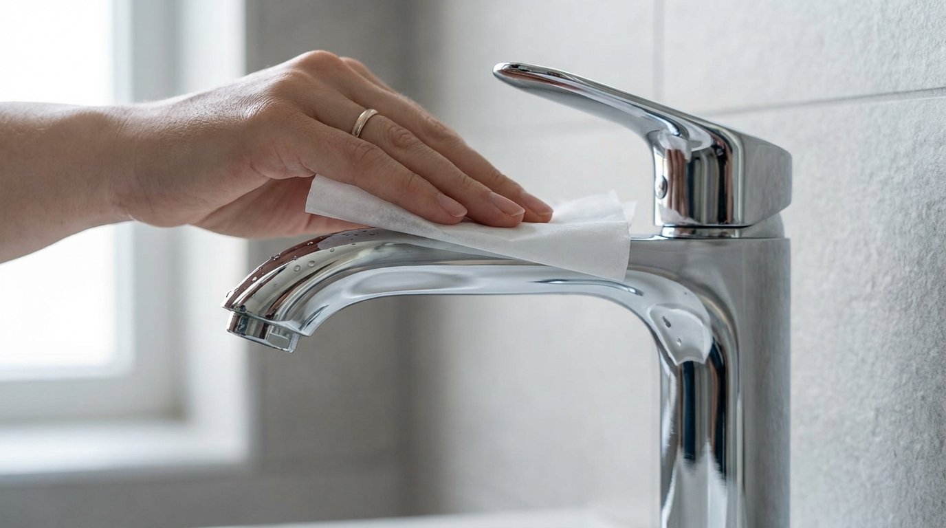 scopri il metodo semplice per mantenere i rubinetti splendenti senza calcare e tracce dacqua, proteggendoli per settimane con un gesto quotidiano