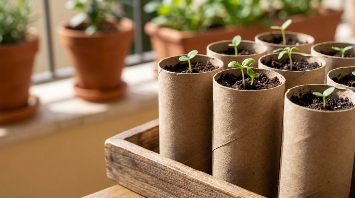 scopri come riutilizzare i tubi di cartone del bagno per seminare in primavera in modo economico e sostenibile, trasformandoli in vasi biodegradabili per lorto