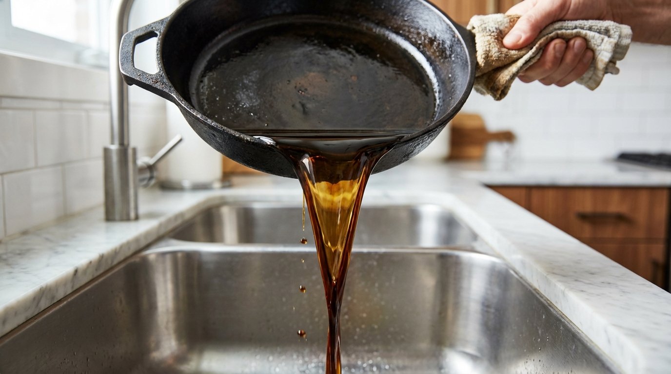 scopri perché versare lolio nel lavello danneggia lambiente e il tuo portafoglio, e quali sono le alternative sostenibili per smaltire correttamente lolio da cucina