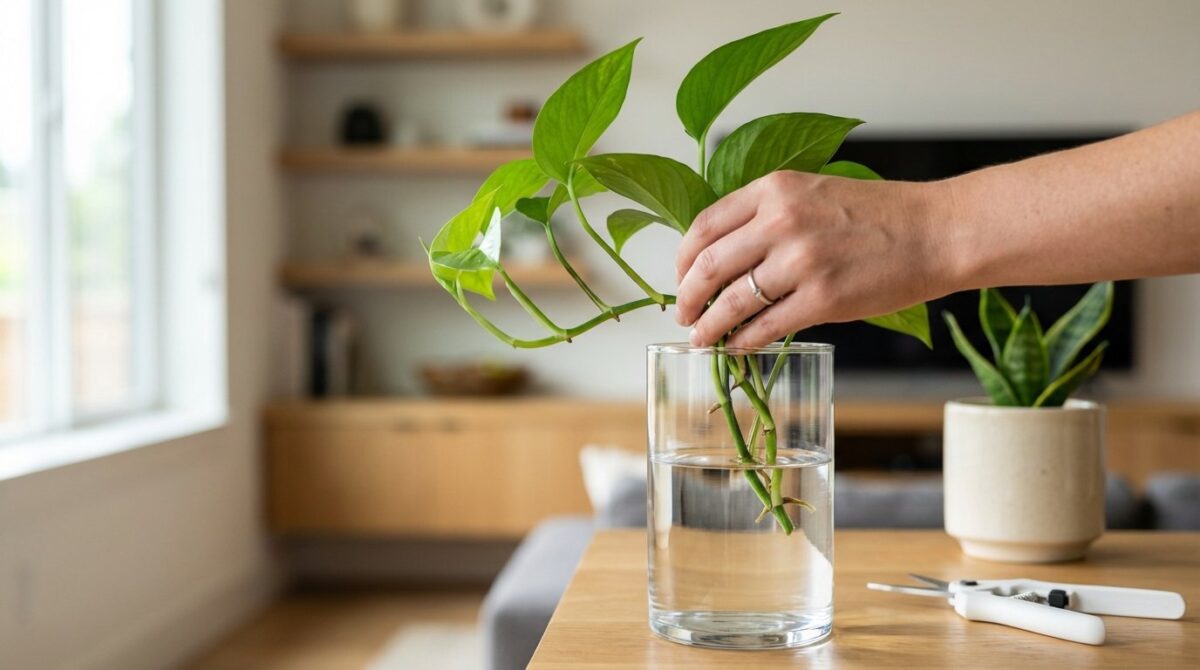 scopri il metodo segreto dei professionisti per moltiplicare le piante dappartamento gratis usando solo acqua e un bicchiere, senza spendere nulla