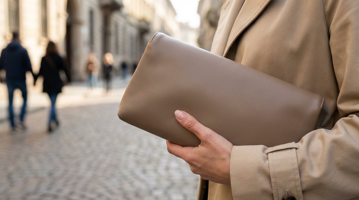 scopri se la pochette rimane trendy nel 2026 e come indossarla con stile secondo gli esperti di moda contemporanea